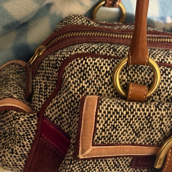 Coach SoHo Tweed Satchel Handbag - Picture 3 of 10